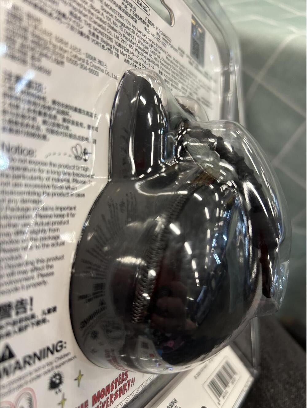 10th Anniversary Labubu Black case bag authentic pendant The Monsters Pop Mart - Picture 4 of 4